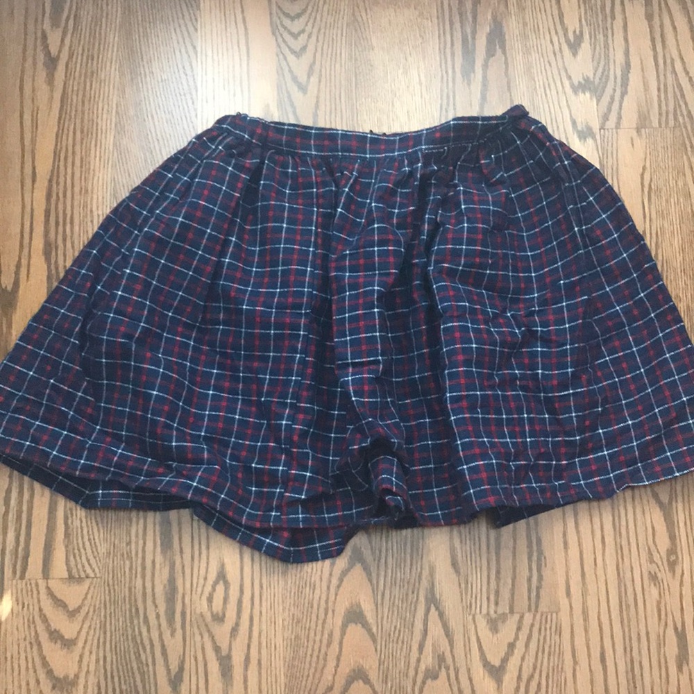 American Apparel Flannel Mini Skirt